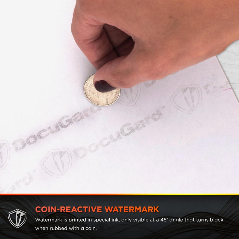 DocuGard Advanced Blue Multi-Purpose Security Paper - Fraud Prevention - 7 Security Features - Laser & Inkjet Printer Compatible - 8.5" x 11â€œ - 24 lb - 500 Sheets (04546) - Image 5